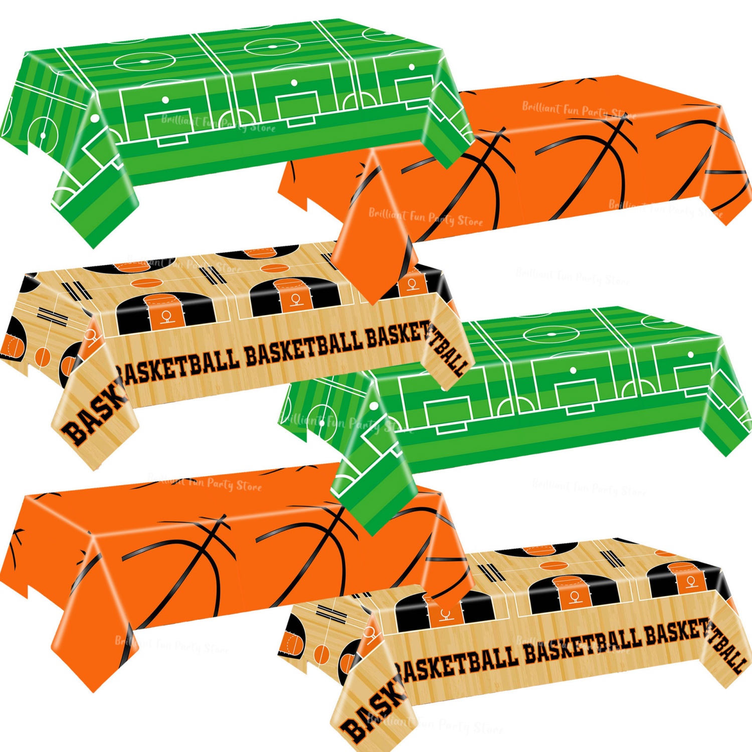 Table Cloth Disposable - Soccer Basketball Theme Tablecloths Sport Birthday