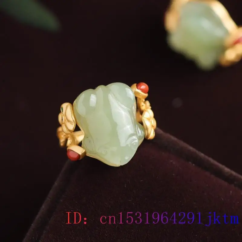 Green Jade Frog Rings Charms N - Event Suppliers avaliação e preço