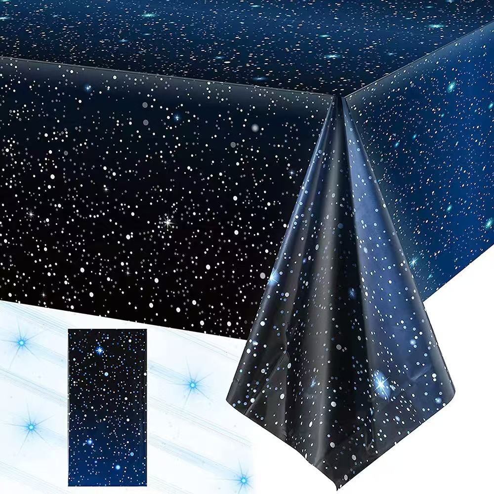 Disposable Starry Sky Theme Ta - Table Cloth Disposable avaliação e preço
