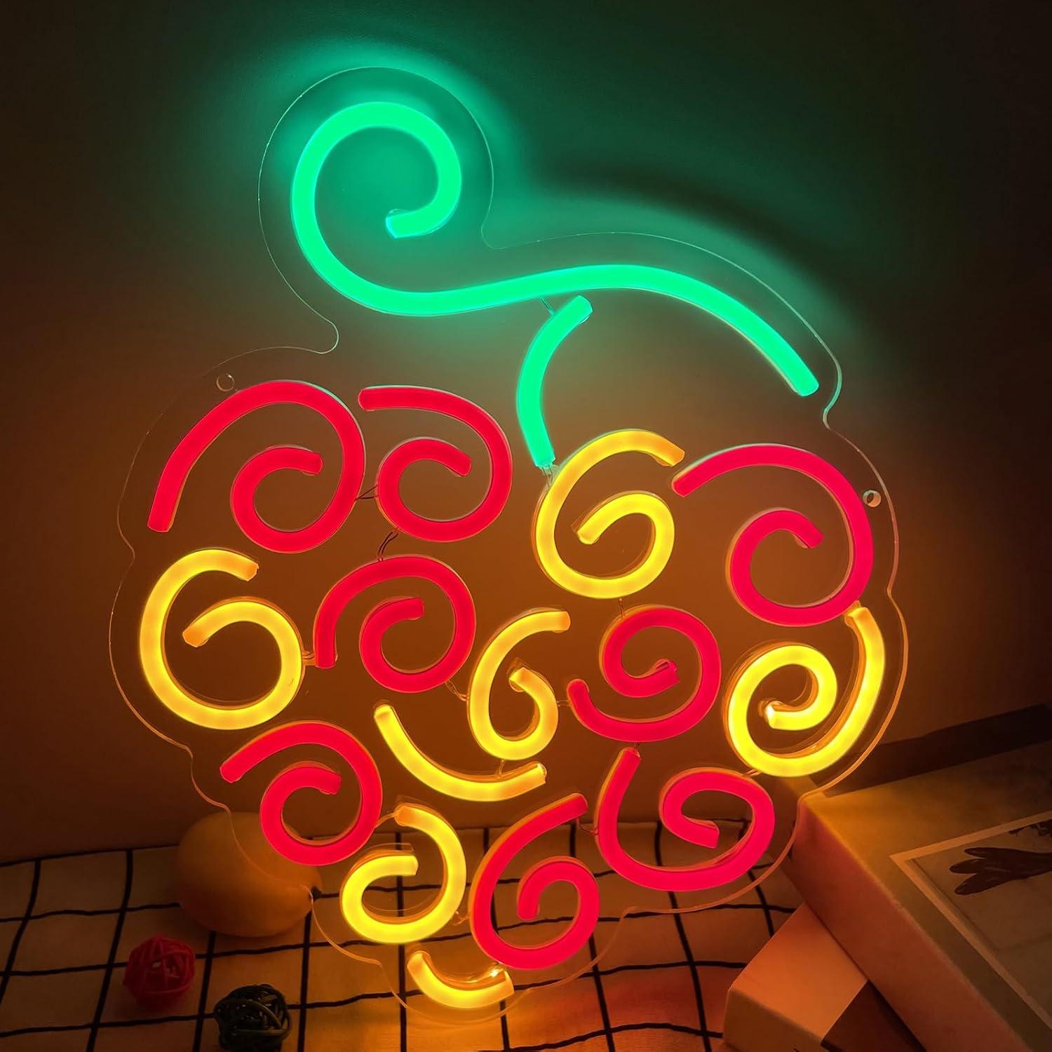 Cyber Fruit Neon Sign USB Dimm - Neon Sign Party avaliação e preço