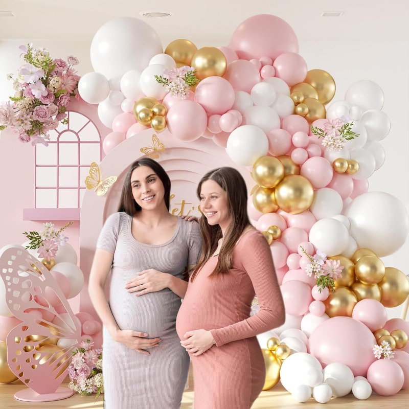 127PCS Pink and White Arch Bal - Balloon Arch Kit avaliação e preço