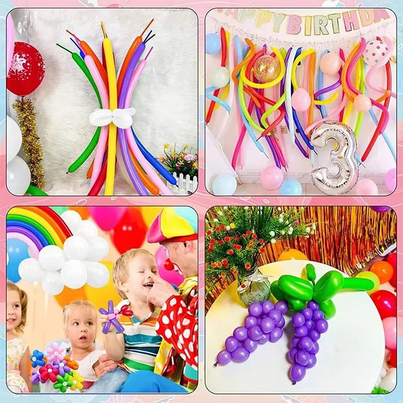50~200pcs Spiral Balloons Colo - Balloon Pump Hand avaliação e preço