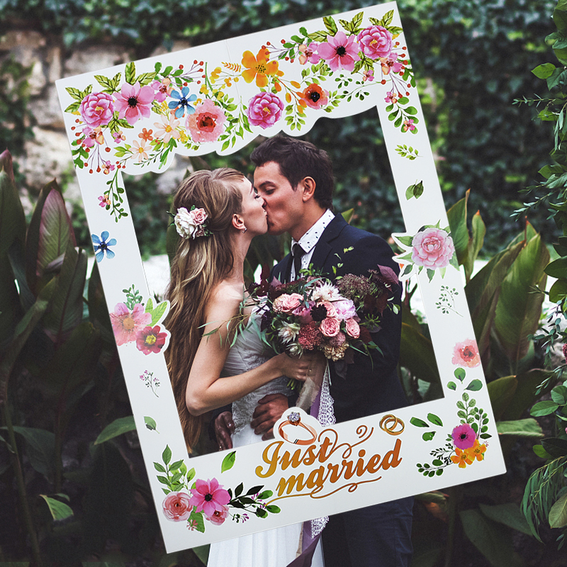 68cm * 48cm Wedding Photo Boot - Photo Booth Frame avaliação e preço