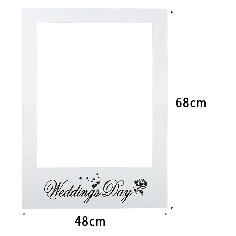 68cm * 48cm Wedding Photo Boot - Photo Booth Frame avaliação e preço