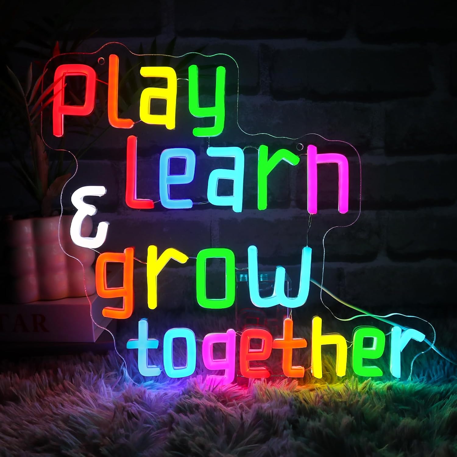 Play Learn Grow Together Neon  - Neon Sign Party avaliação e preço