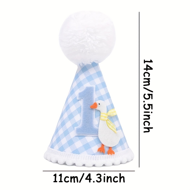 1pc Adorable Goose Birthday Ha - Party Hat Cone avaliação e preço