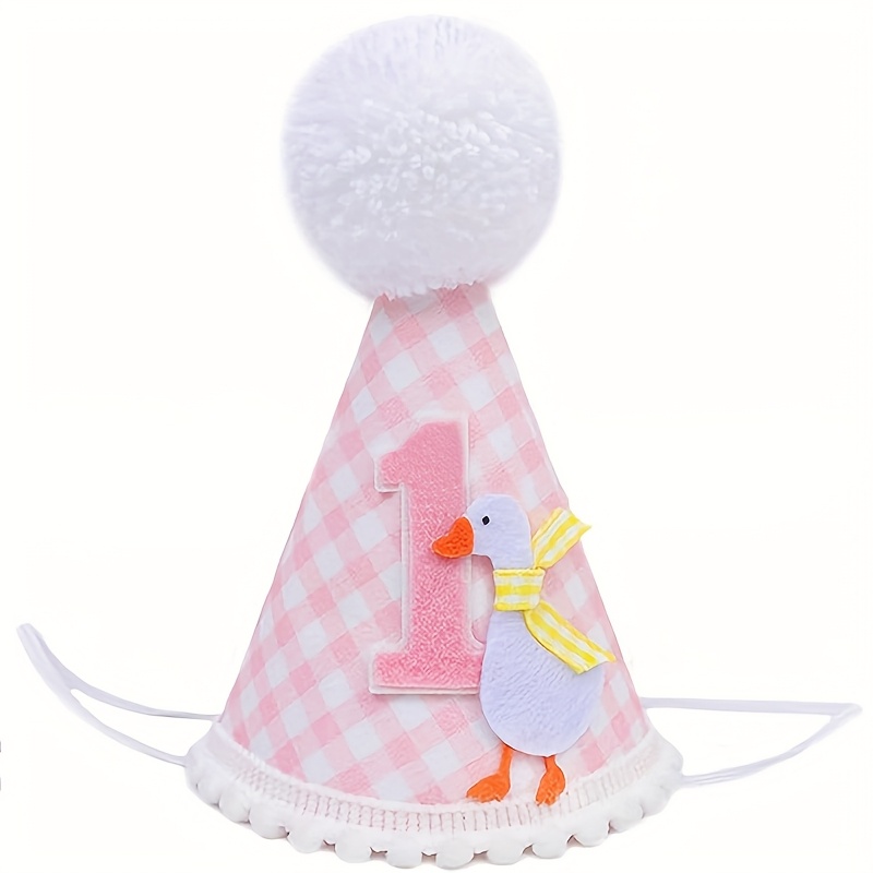 1pc Adorable Goose Birthday Ha - Party Hat Cone avaliação e preço