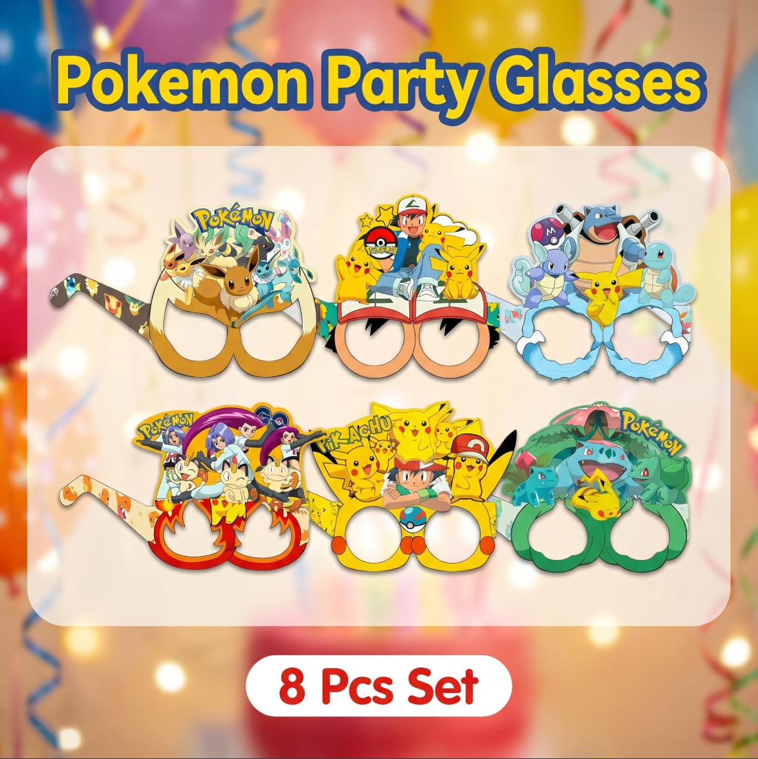 Pokémon-themed paper glasses.  - Event Supplies avaliação e preço