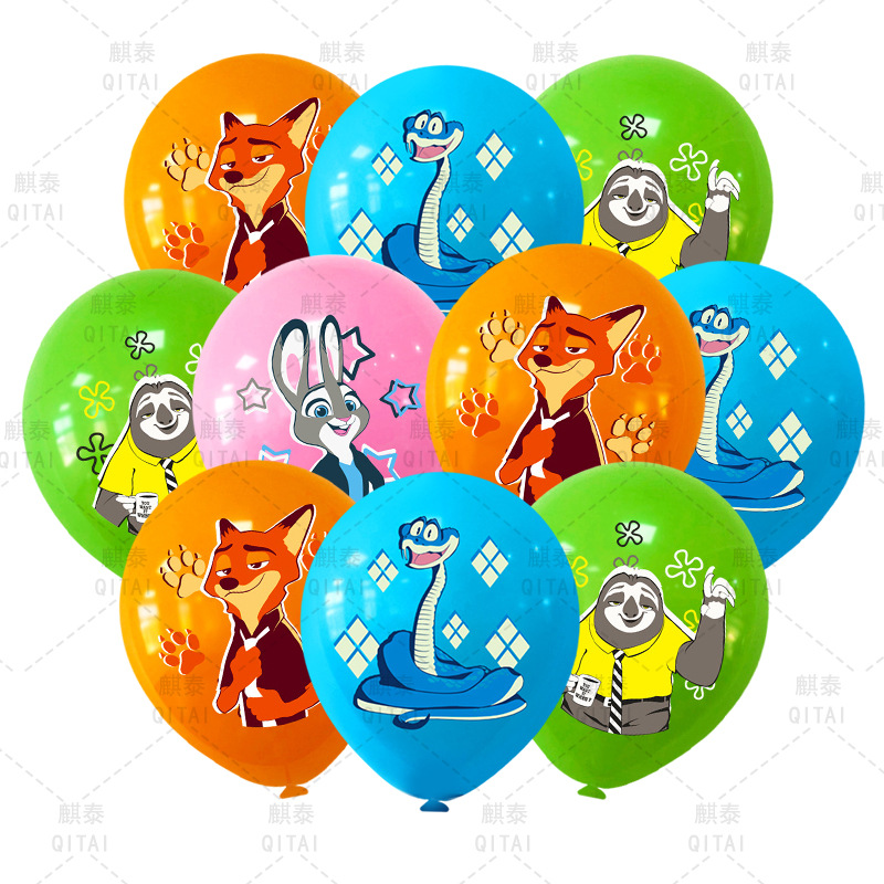 New Zootopia Balloons Wild Ani - Supply Event avaliação e preço