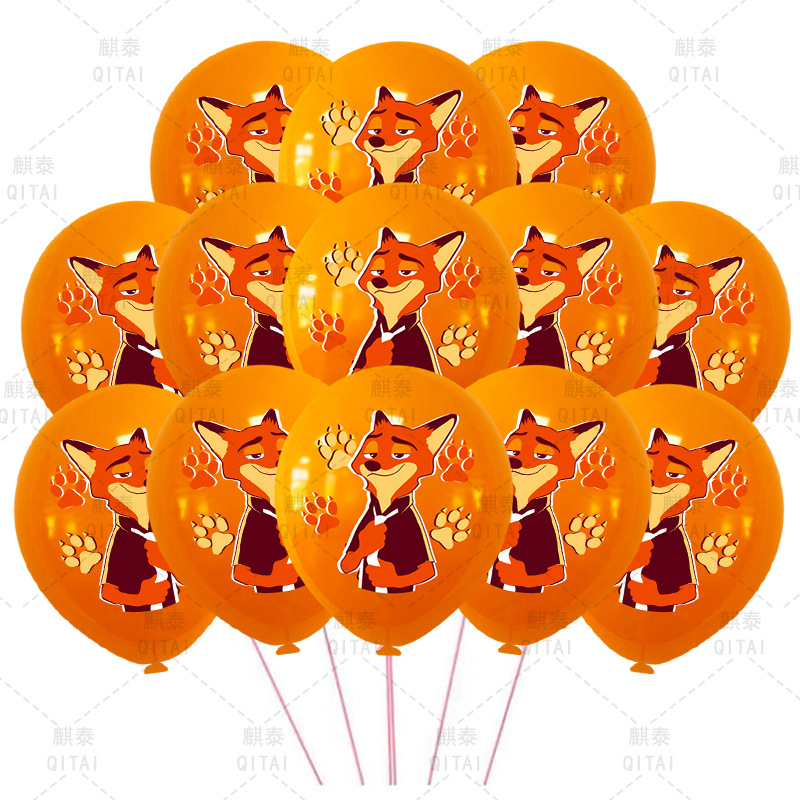 New Zootopia Balloons Wild Ani - Supply Event avaliação e preço