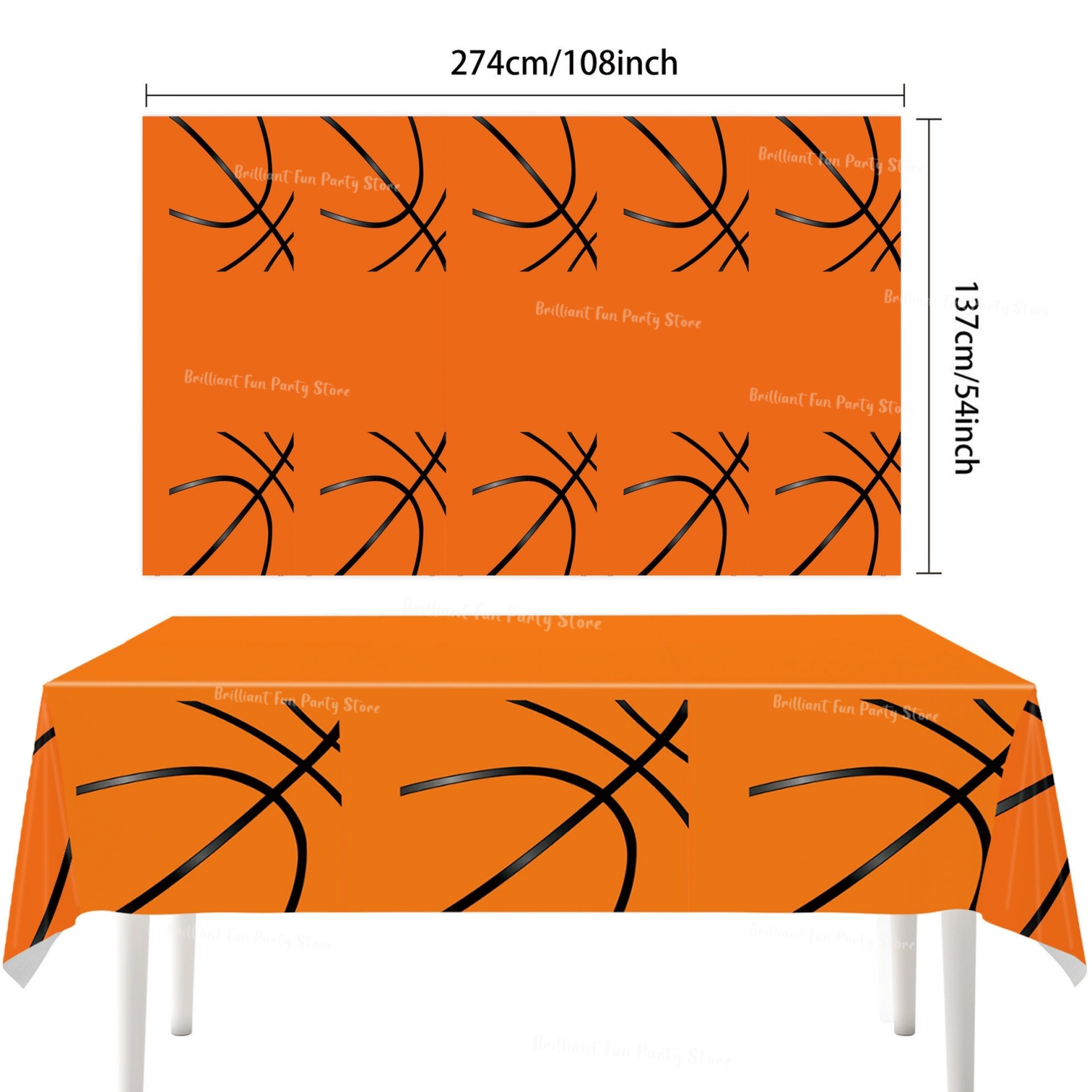 Soccer Basketball Theme Tablec - Table Cloth Disposable avaliação e preço