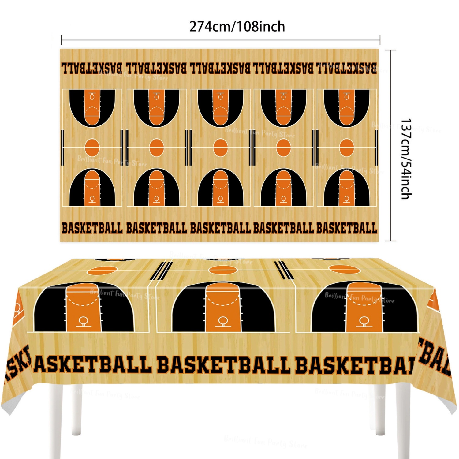 Soccer Basketball Theme Tablec - Table Cloth Disposable avaliação e preço