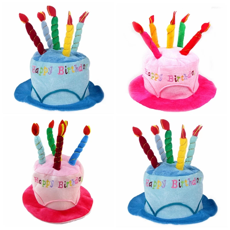 Birthday Cake Hat Birthday Can - Party Hat Cone avaliação e preço
