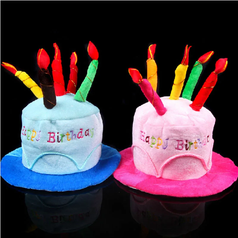 Birthday Cake Hat Birthday Can - Party Hat Cone avaliação e preço