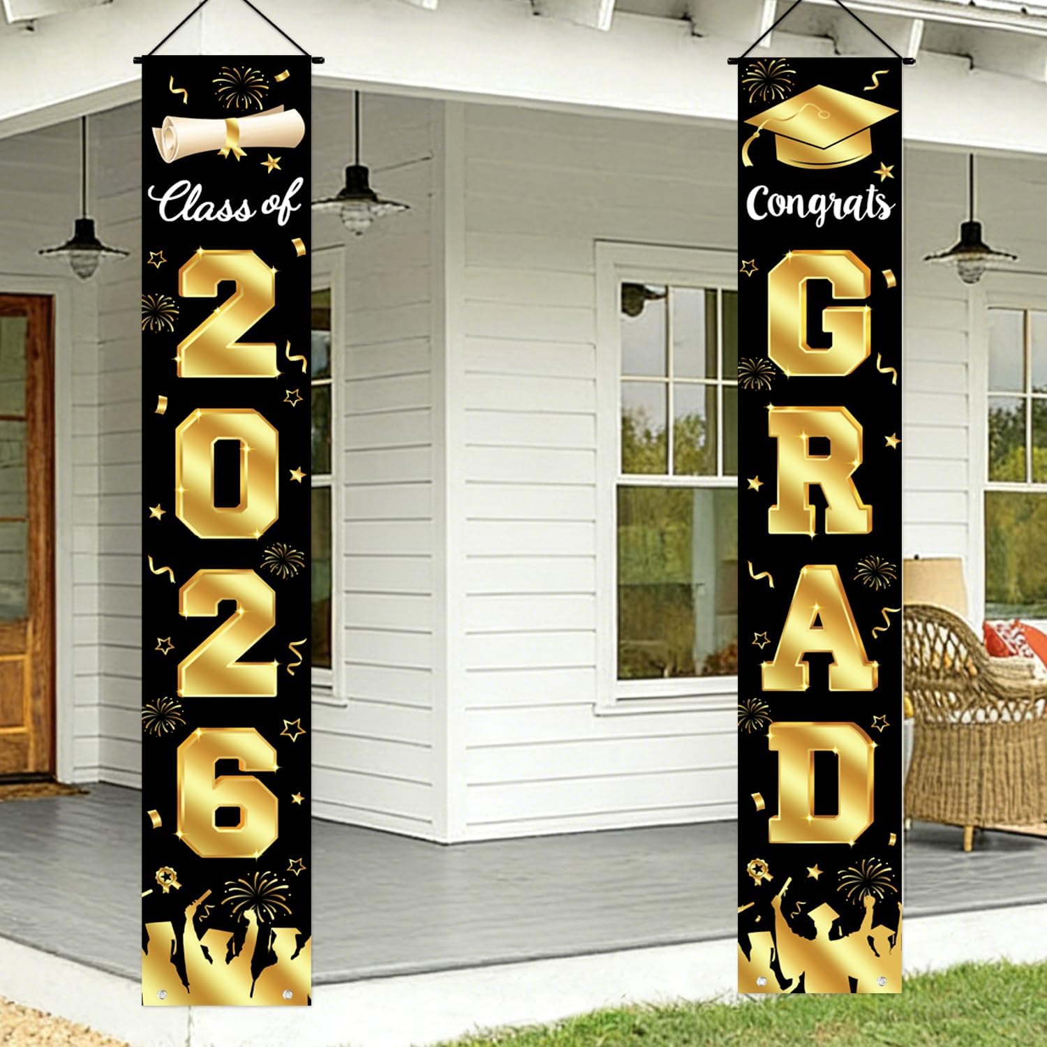 Graduation Decorations 2026 Po - Party Banner Gold avaliação e preço