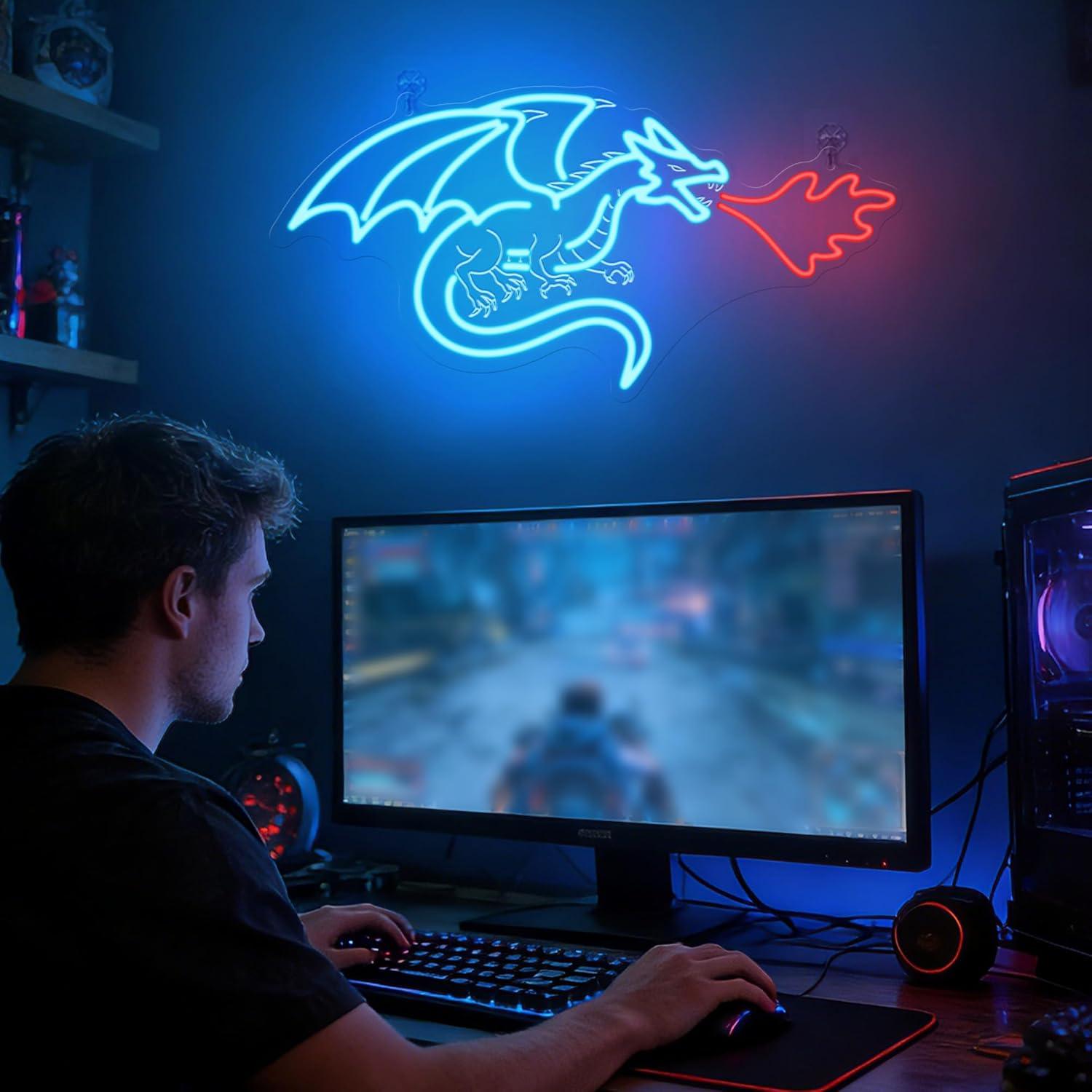 Dragon Neon Sign LED Dimmable  - Neon Sign Party avaliação e preço