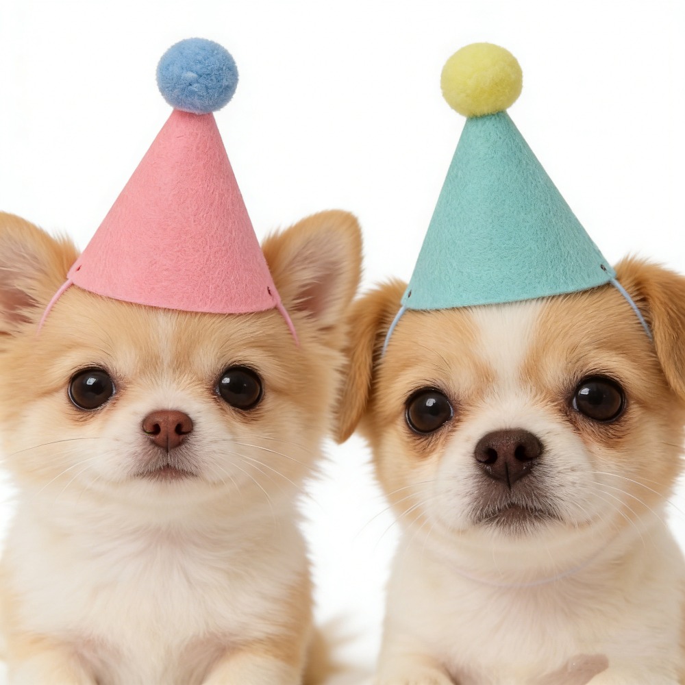 3/6pcs Pet Party Hat Colorful  - Party Hat Cone avaliação e preço