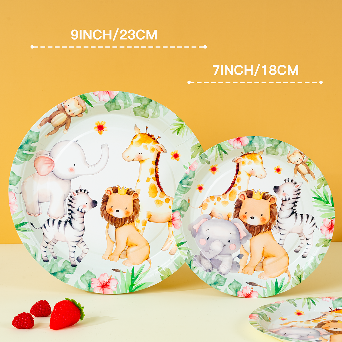 Jungle Safari Animal Paper Pla - Event Supplies avaliação e preço