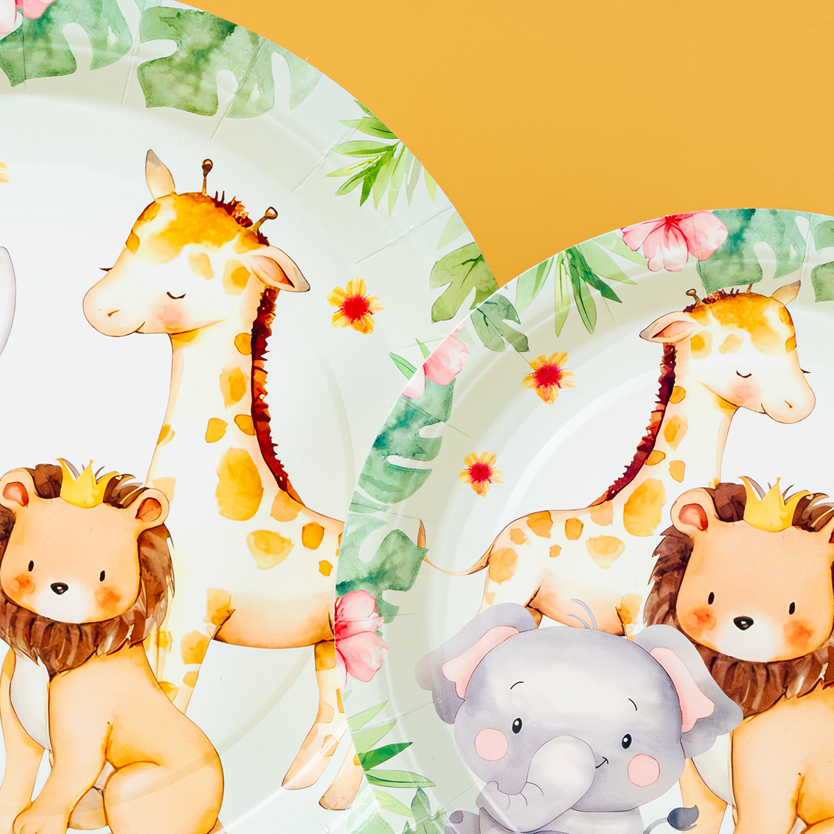 Jungle Safari Animal Paper Pla - Event Supplies avaliação e preço