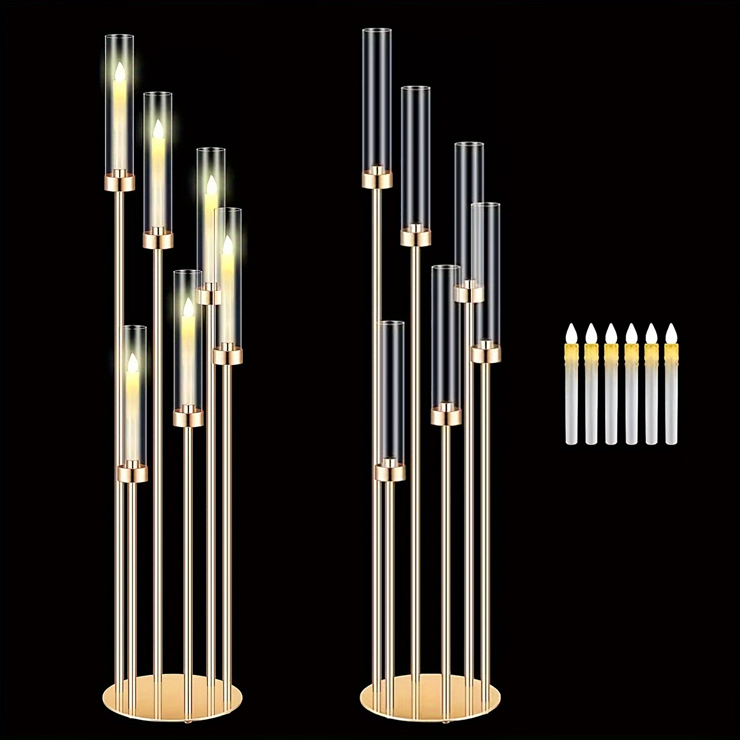 2 Sets Floor Candelabra 6 Arms - Centerpiece Stick avaliação e preço