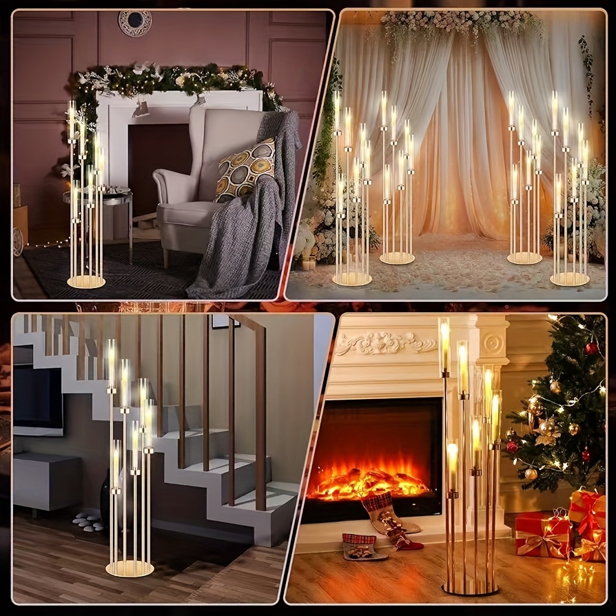 2 Sets Floor Candelabra 6 Arms - Centerpiece Stick avaliação e preço