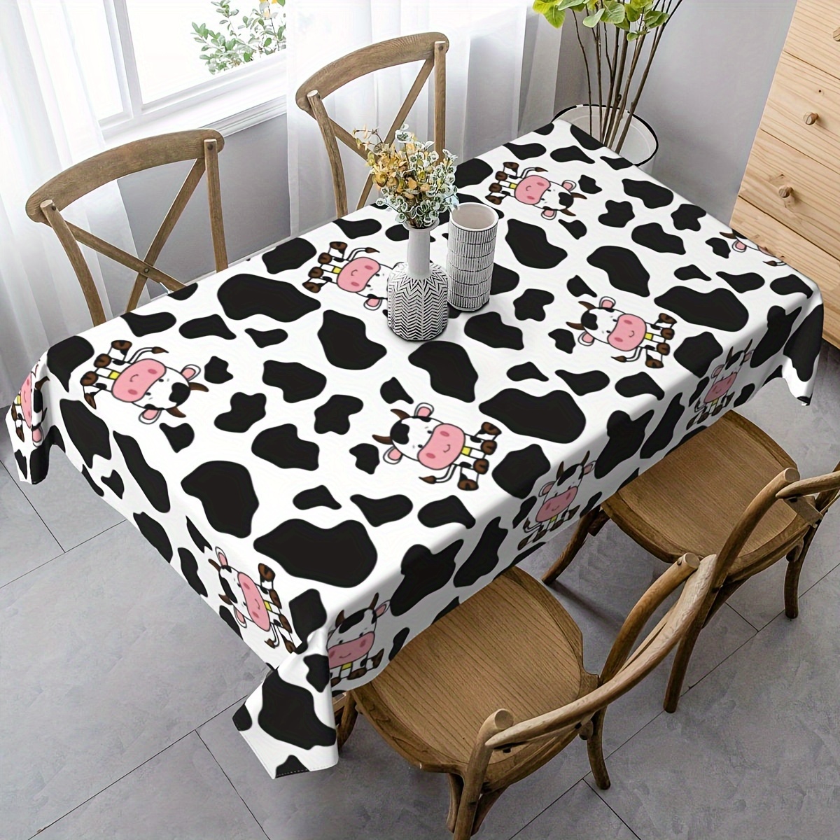 1pc Cow Farm Animal Theme Picn - Table Cloth Disposable avaliação e preço