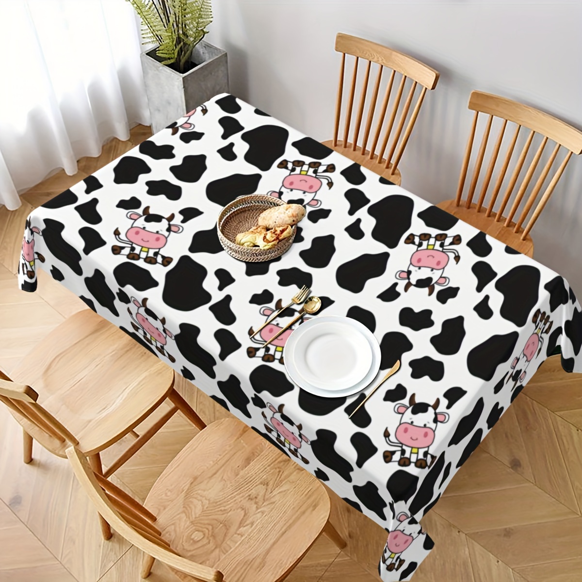 1pc Cow Farm Animal Theme Picn - Table Cloth Disposable avaliação e preço