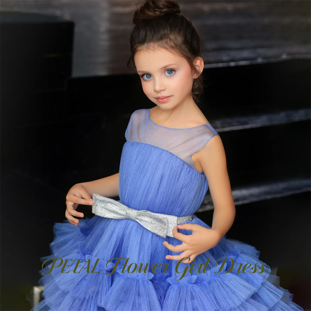 Petal Blue Sleeveless Children - Birthday Sash Glitter avaliação e preço
