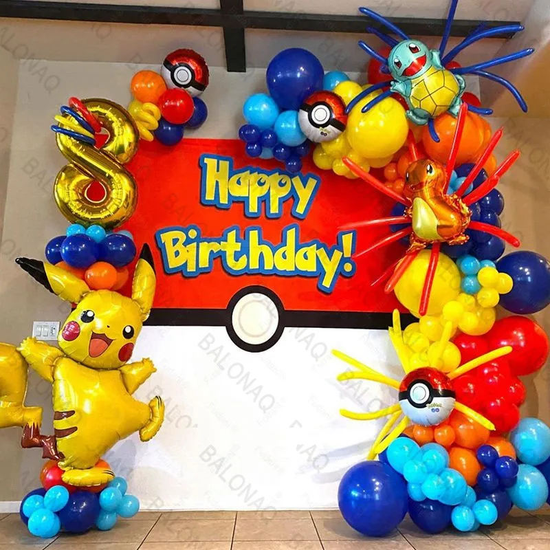 84pcs Pikachu Party Balloons G - Balloon Arch Kit avaliação e preço
