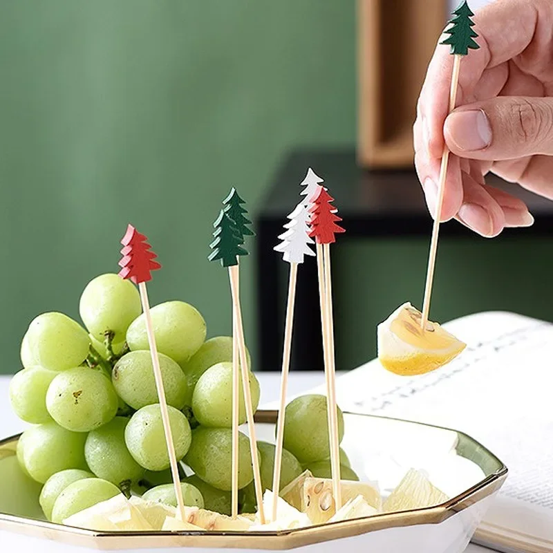 200/50PCS Christmas Fruit Skew - Centerpiece Stick avaliação e preço
