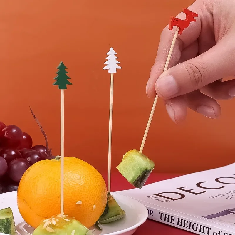 200/50PCS Christmas Fruit Skew - Centerpiece Stick avaliação e preço