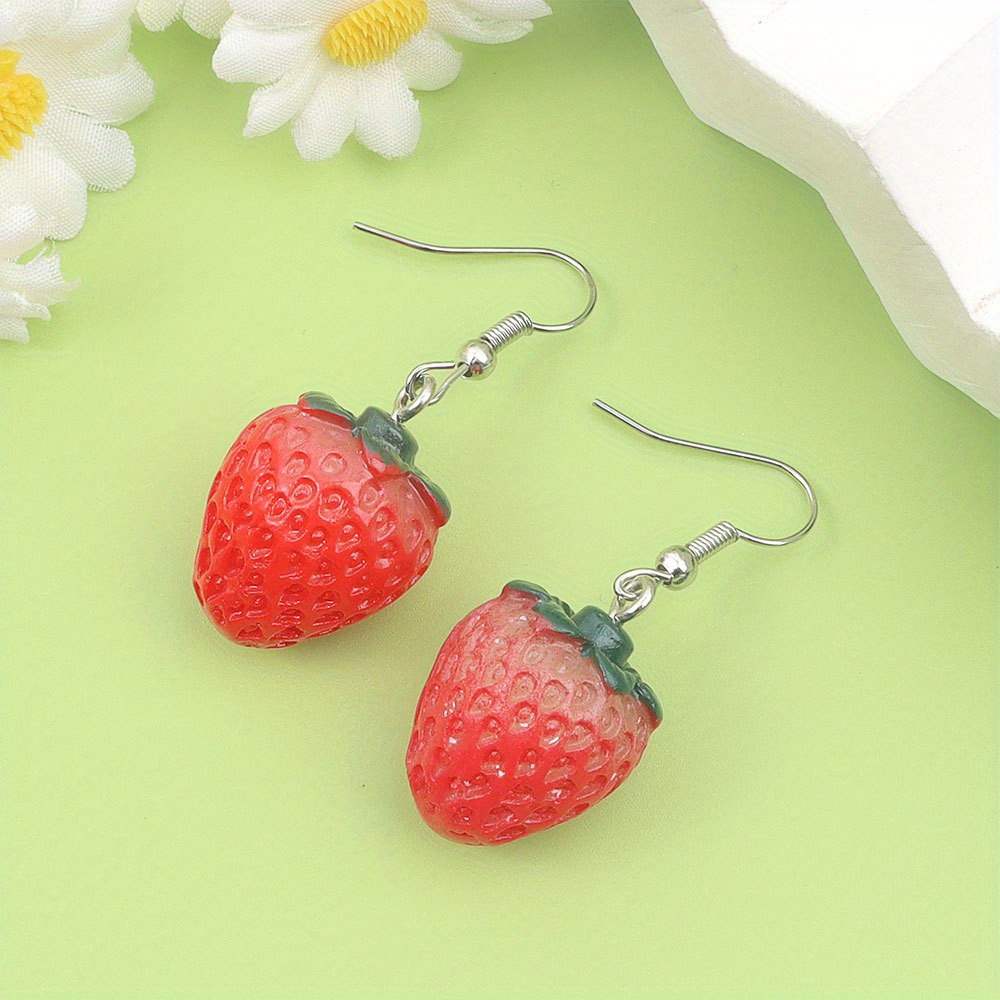 12/27/54pcs Red Resin Strawber - Event Suppliers avaliação e preço