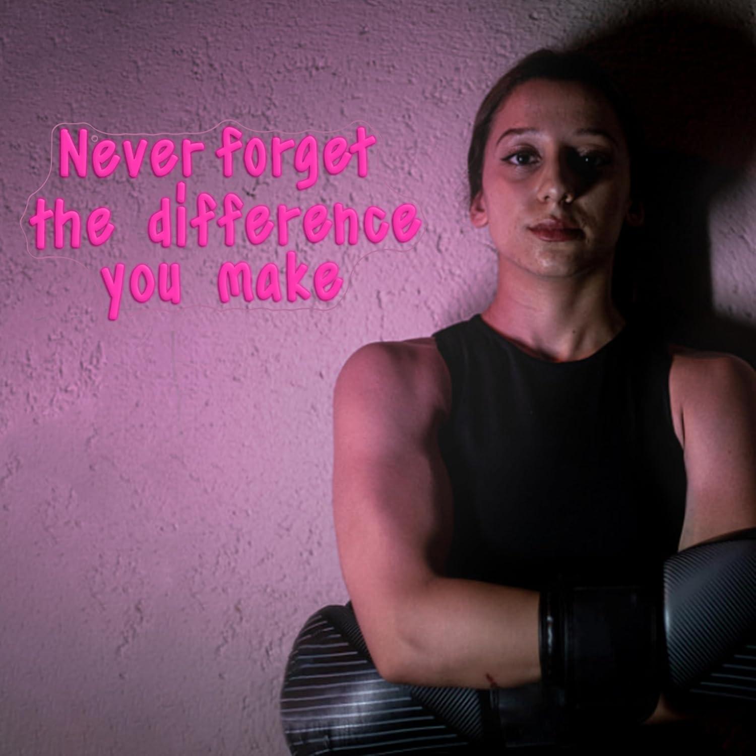 Never Forget The Difference Yo - Neon Sign Party avaliação e preço