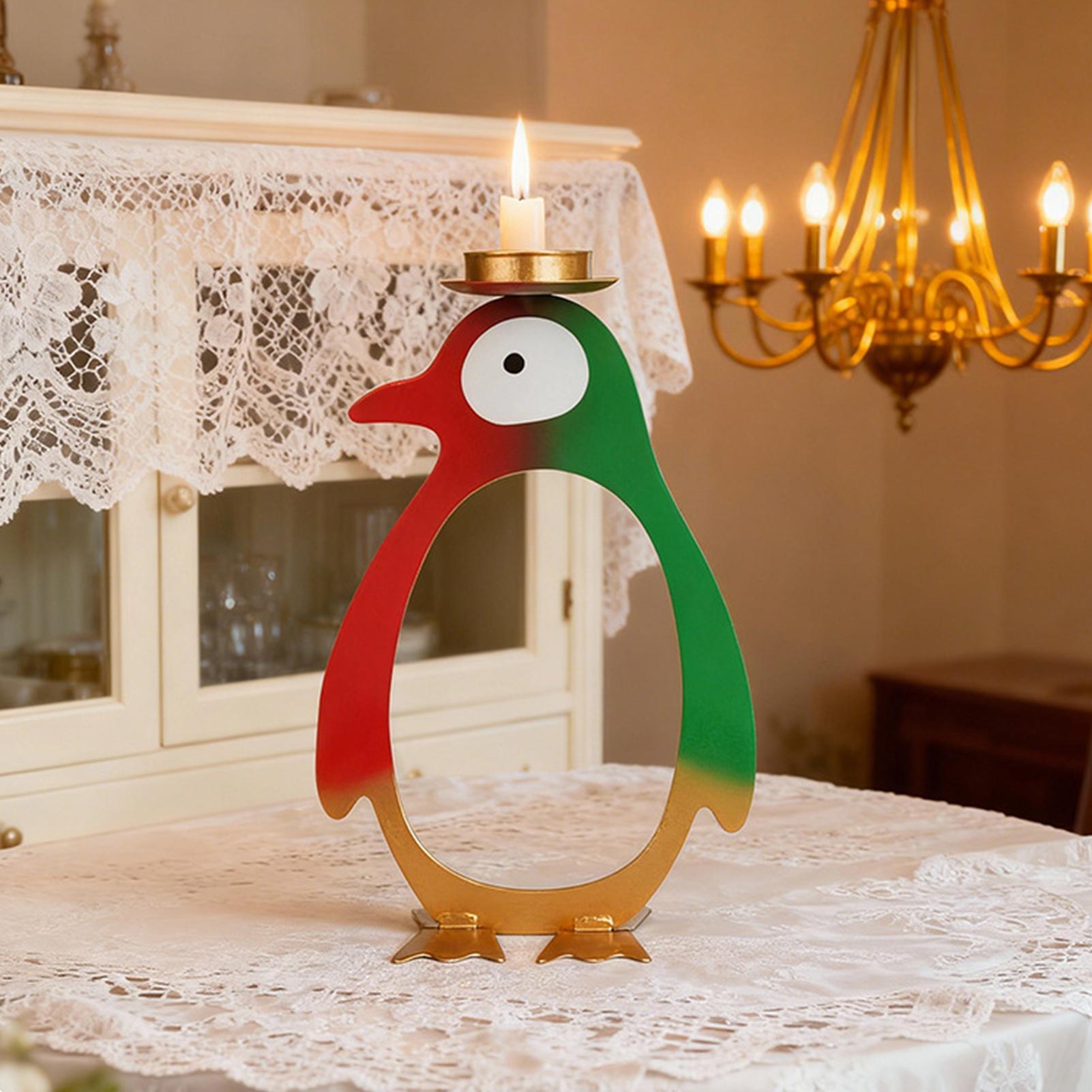 Tea Light Candle Holder Pengui - Centerpiece Stick avaliação e preço