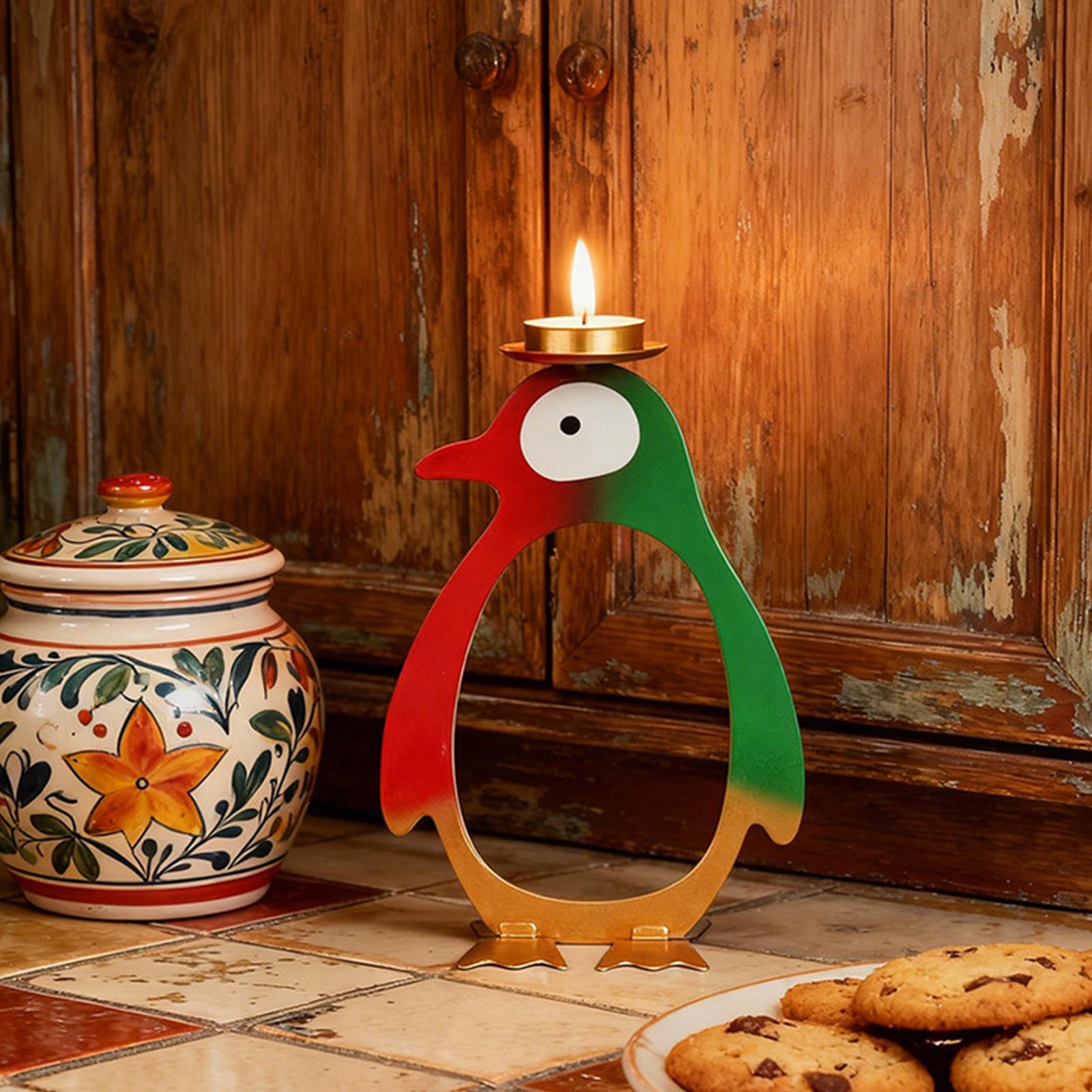 Tea Light Candle Holder Pengui - Centerpiece Stick avaliação e preço