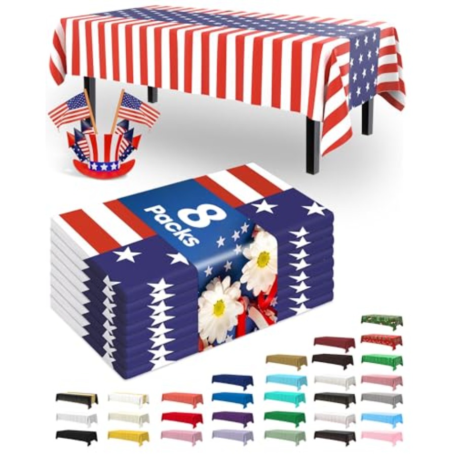 4th of July USA 250th Annivers - Table Cloth Disposable avaliação e preço