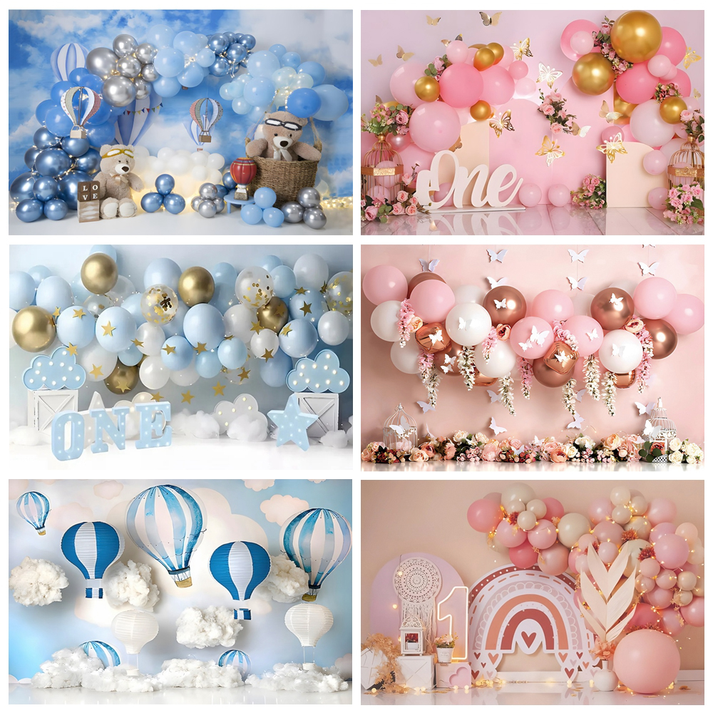 Newborn Baby 1st Birthday Back - Dessert Table Backdrop avaliação e preço