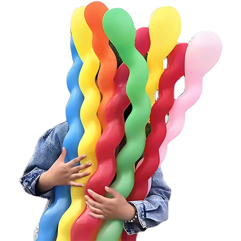 50/100/200PCS Spiral Balloons  - Balloon Pump Hand avaliação e preço