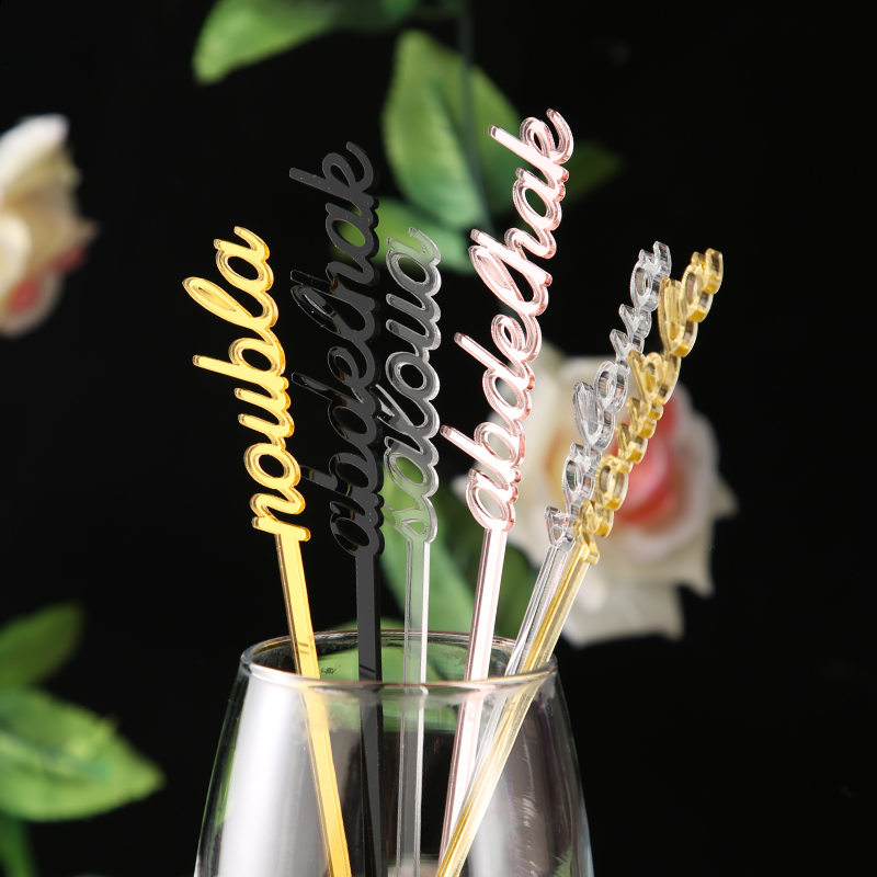 Personalized name drink stirre - Centerpiece Stick avaliação e preço