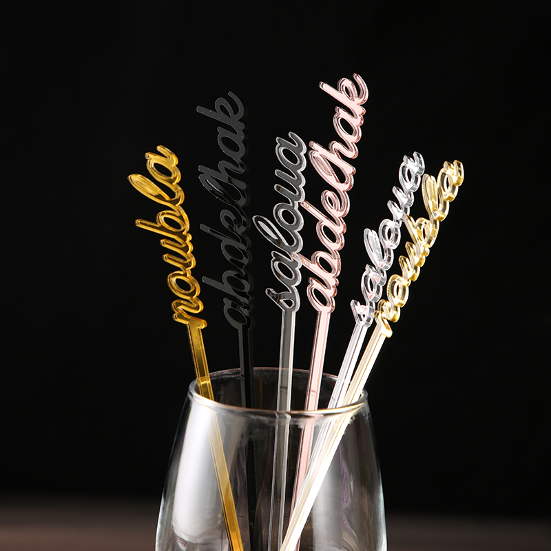 Personalized name drink stirre - Centerpiece Stick avaliação e preço
