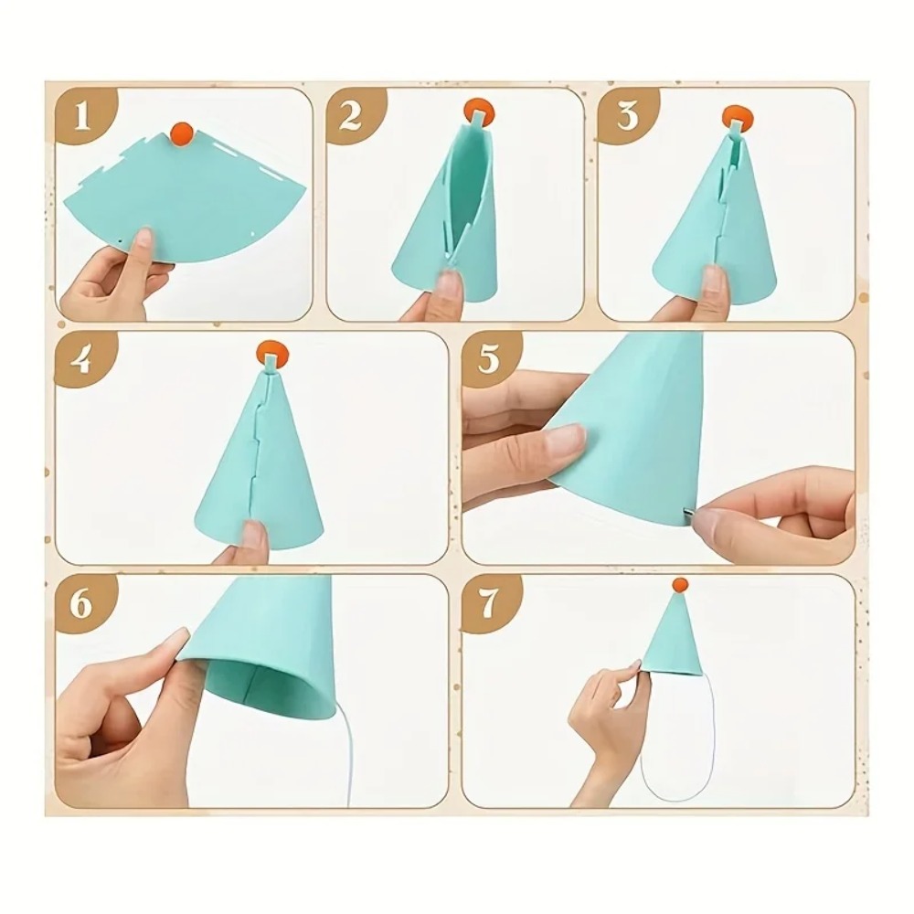 6 pcs Mini Party Hats: Lightwe - Party Hat Cone avaliação e preço