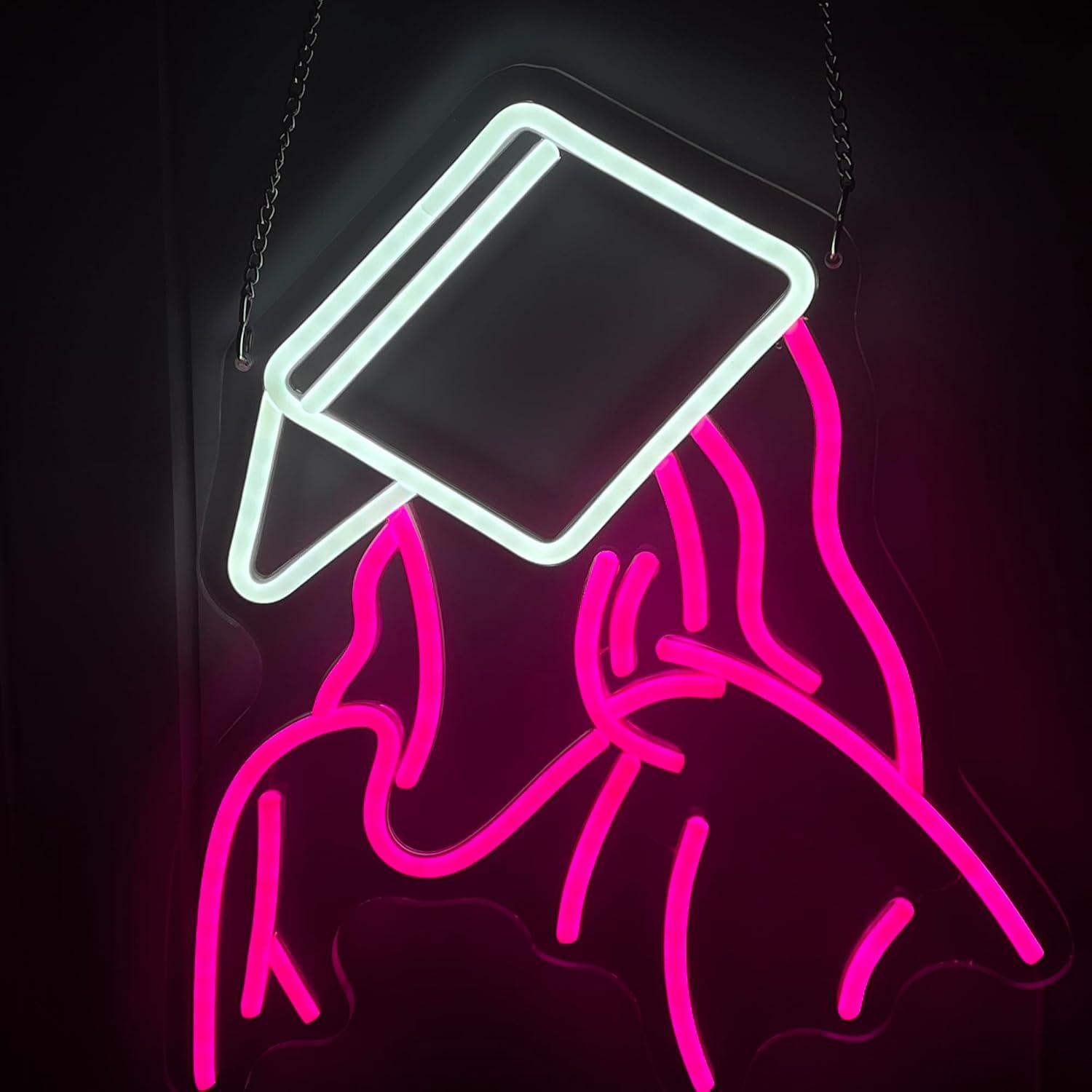 Reading Girl Neon Sign USB Dim - Neon Sign Party avaliação e preço