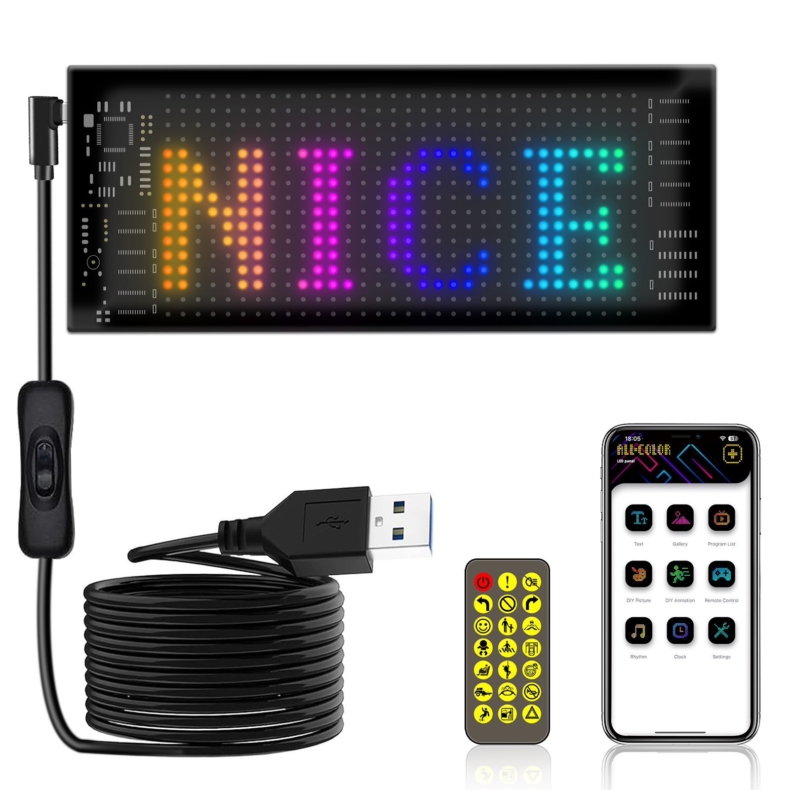 Programmable Flexible LED Sign - Neon Sign Party avaliação e preço