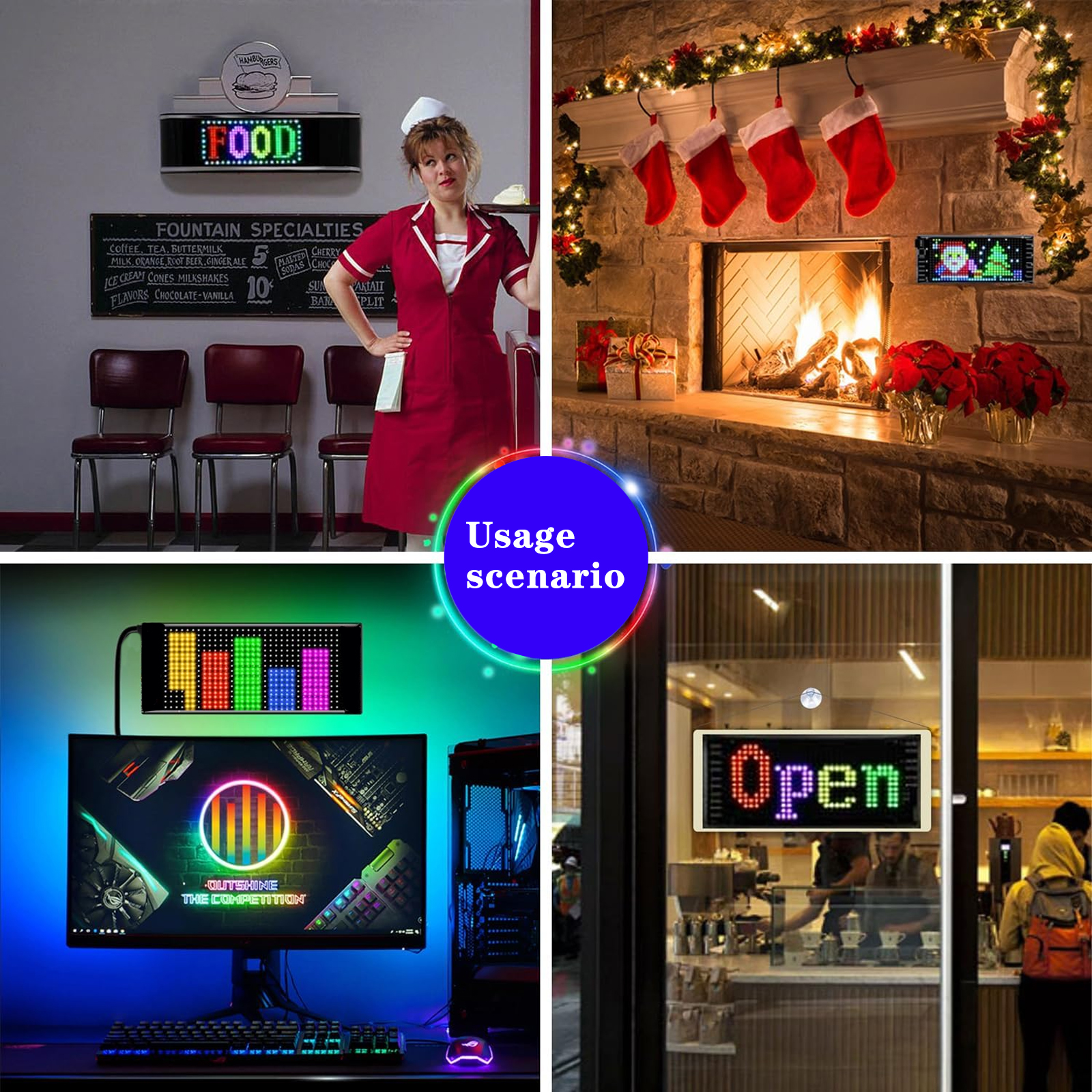 Programmable Flexible LED Sign - Neon Sign Party avaliação e preço