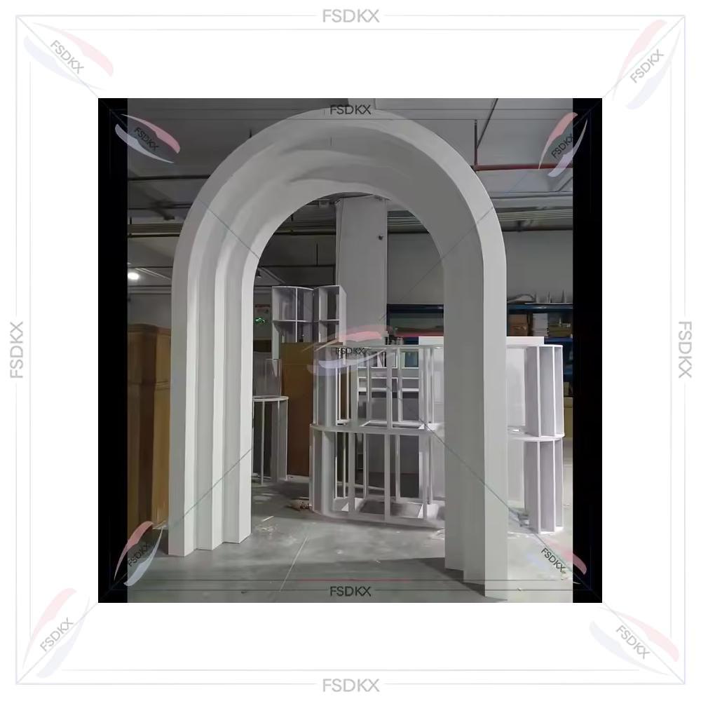 Luxury White  PVC Acrylic Wall - Party Event Supplier avaliação e preço