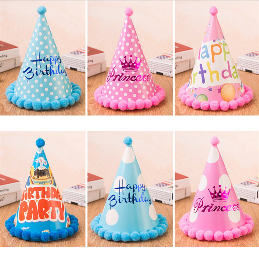 12Pcs Birthday Party Hats Colo - Party Hat Cone avaliação e preço