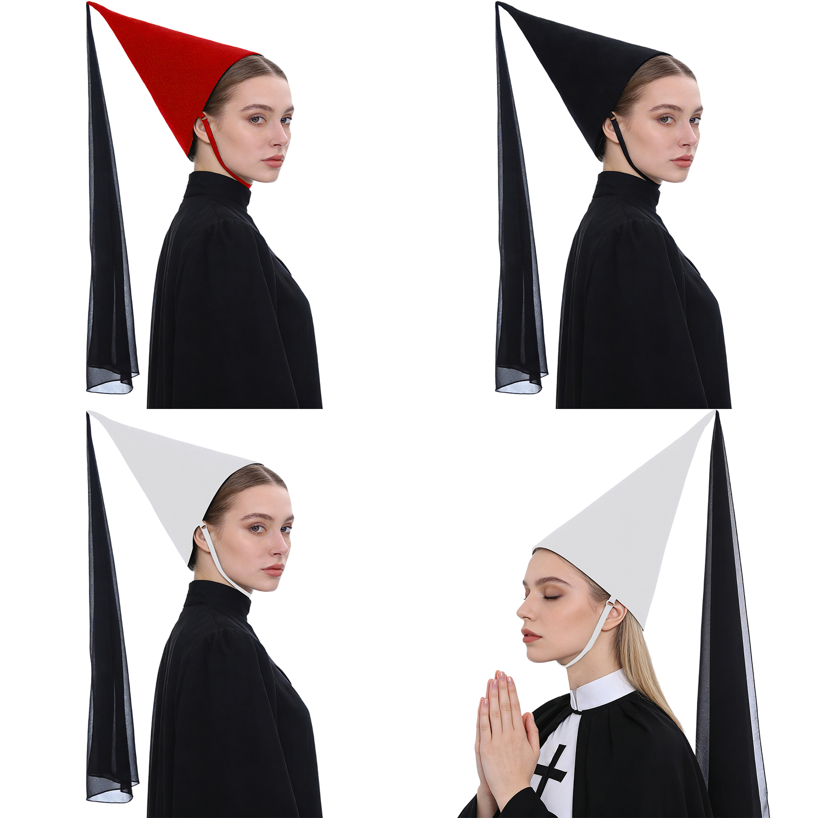 1Pcs Women Medieval Hennin Hat - Party Hat Cone avaliação e preço