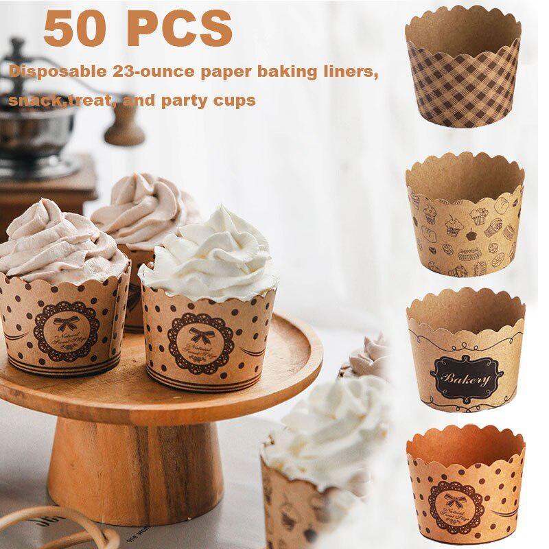 50Pcs/Pack Cupcake Paper Cups  - Event Suppliers avaliação e preço
