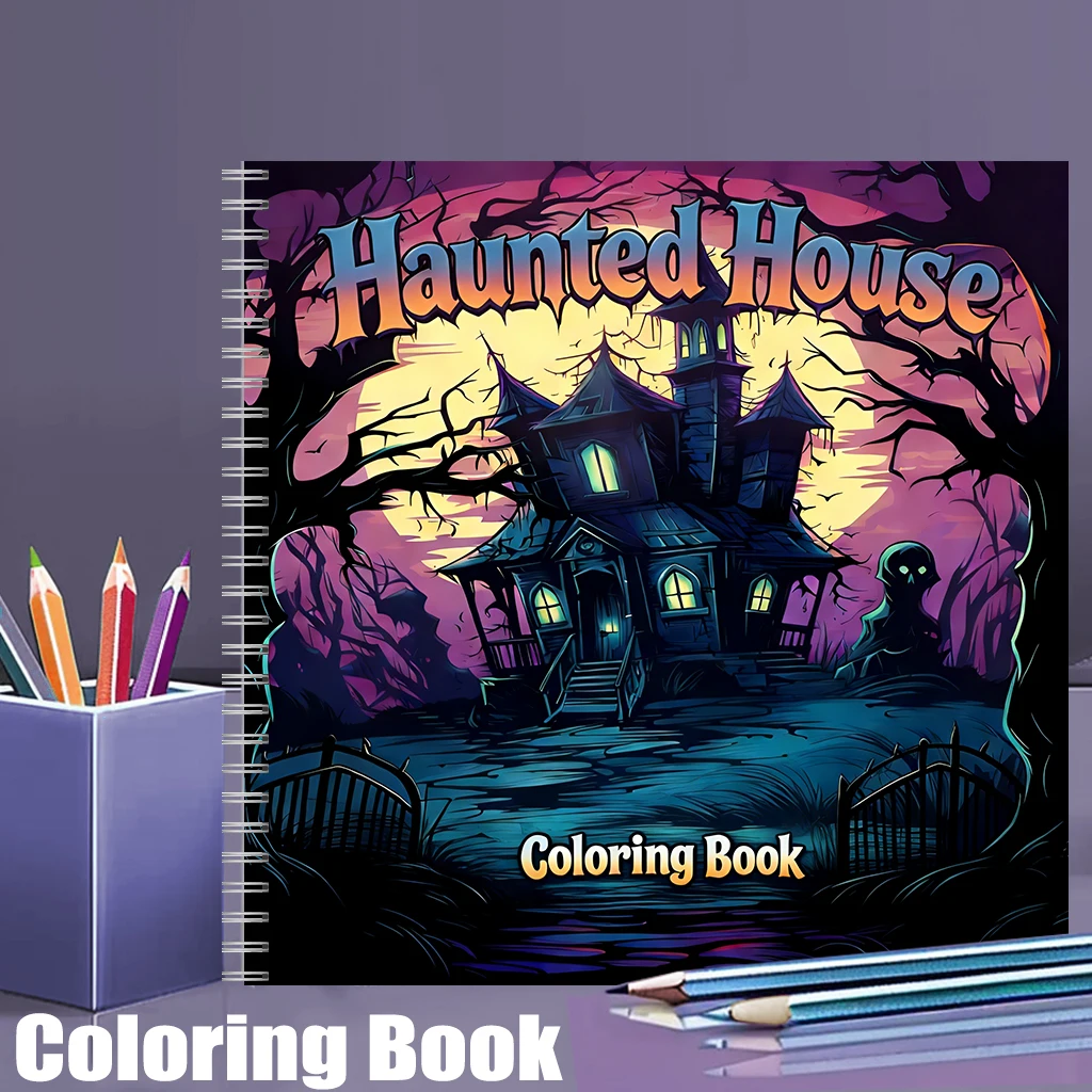 Haunted House Coloring Book fo - Event Supplies avaliação e preço