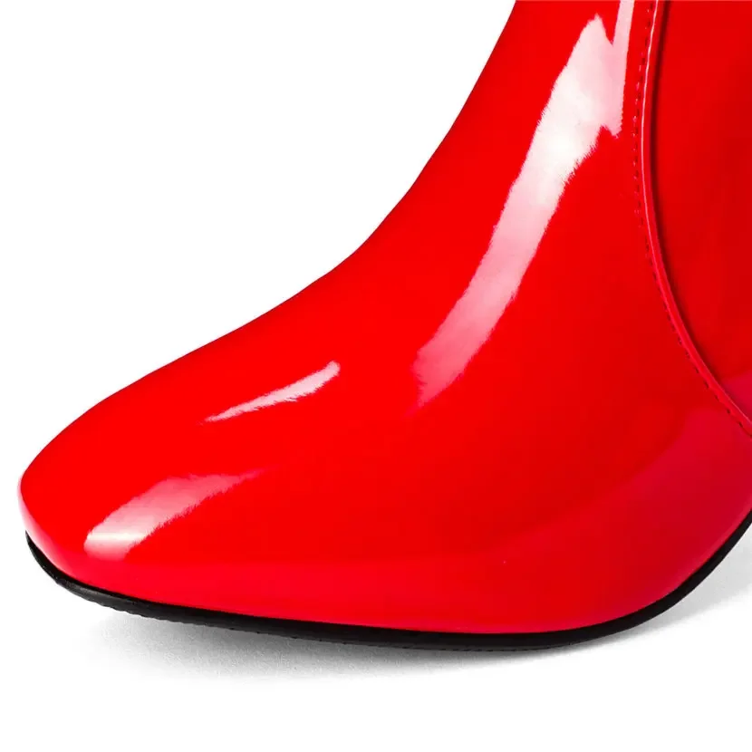 Red White Patent Leather Women - Eve Party avaliação e preço